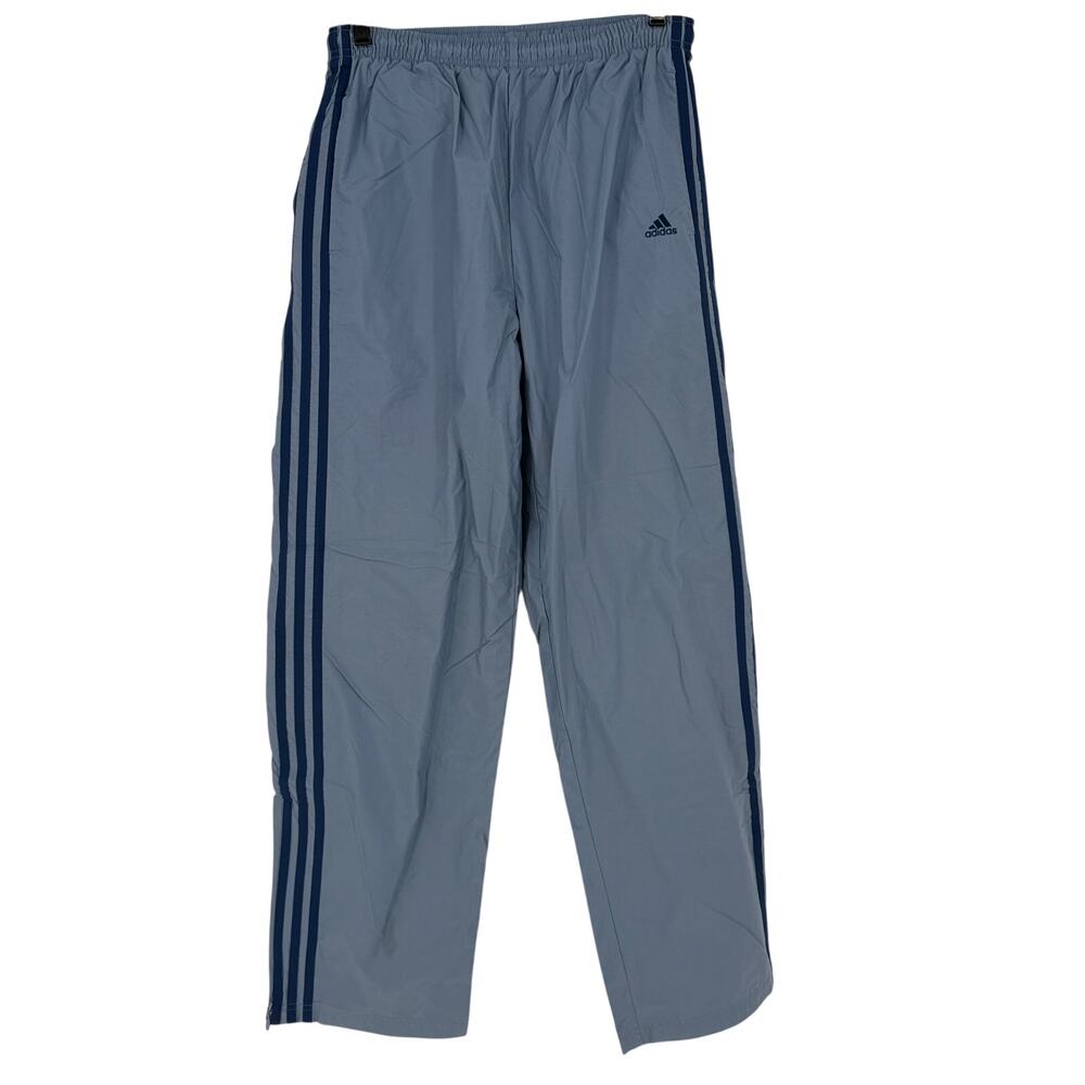 Vintage Adidas Y2K Windbreaker Pants Gray Men’s Medium Vtg 2000s Nylon